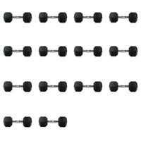 Zestaw hantli hex UNDERFIT 2 x 5-20 kg (175 kg)