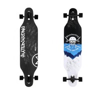 Longboard Skull Wood Skate Nils Extreme