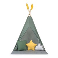 Namiot tipi dla dzieci bawełniany Green 116 x 116 x 165 cm Nukido