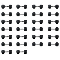 Zestaw hantli hex UNDERFIT 2 x 5-35 kg (520 kg)